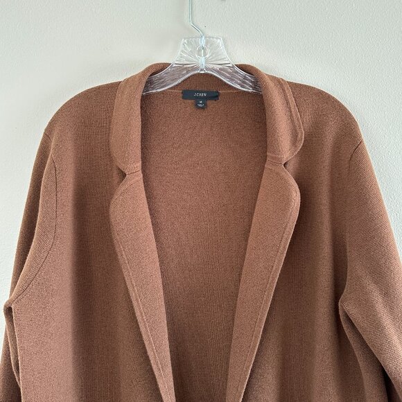 J. Crew Eloise Knit Blazer in Walnut Brown - Picture 2 of 7